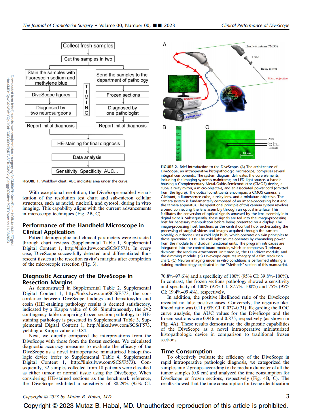 Application of a Novel Miniaturized Histopathologic Microscope for Ex Vivo Identifying Cerebral Glioma Margins Rapidly During Surgery: A Parallel Control Study(圖3)